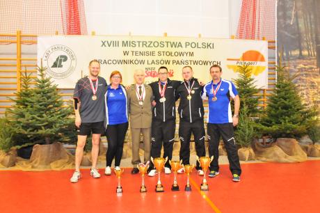 Informacja z XVIII Mistrzostw Polski Leśników w Tenisie Stołowym